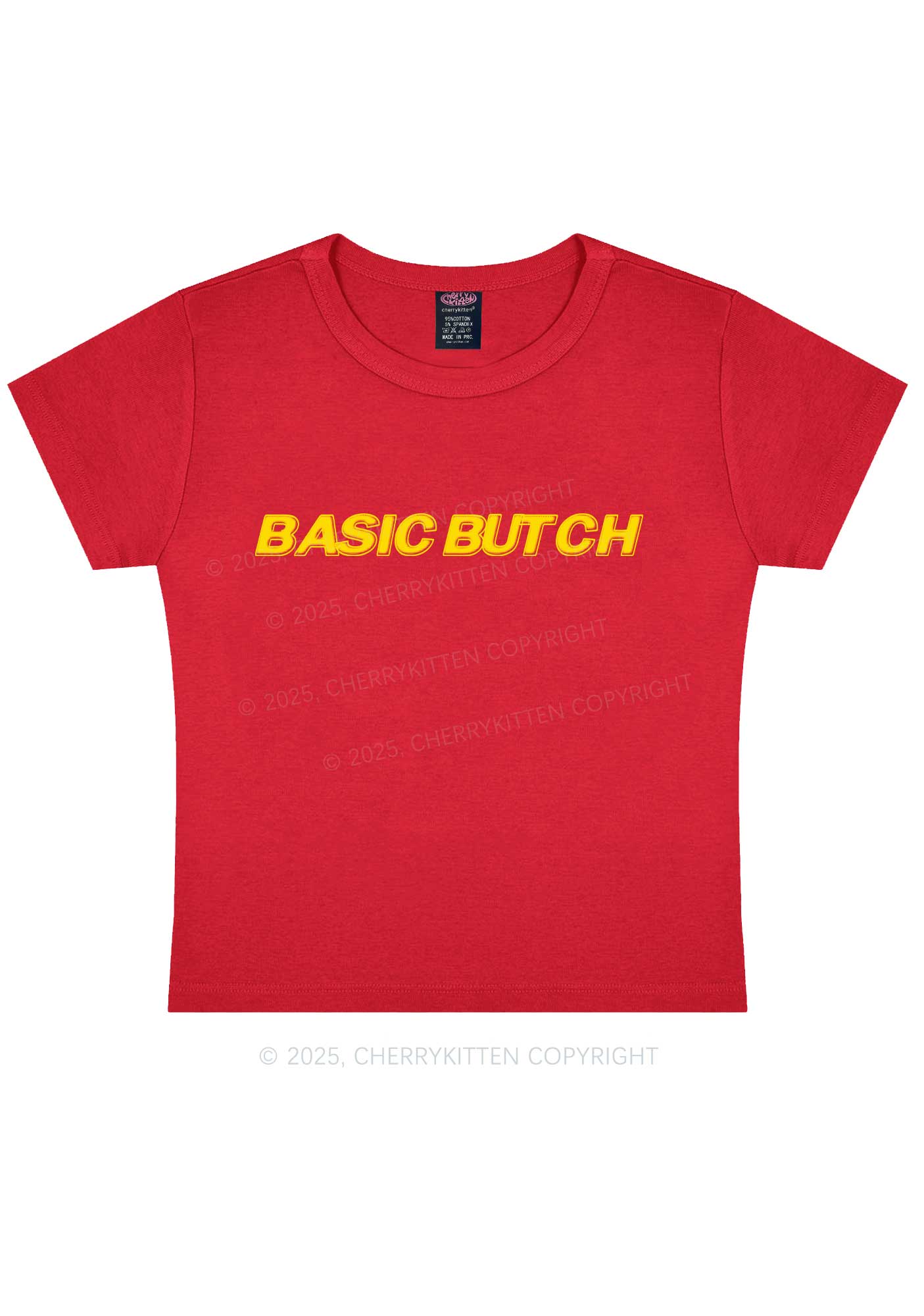 Basic Butch Y2K Baby Tee Cherrykitten