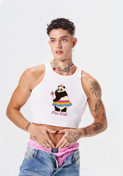 Pan Duh Pride Y2K Crop Tank Top Cherrykitten