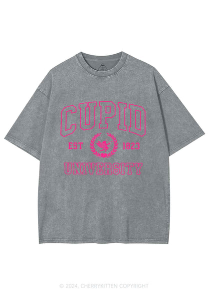 Cupid University Y2K Valentine's Day Washed Tee Cherrykitten
