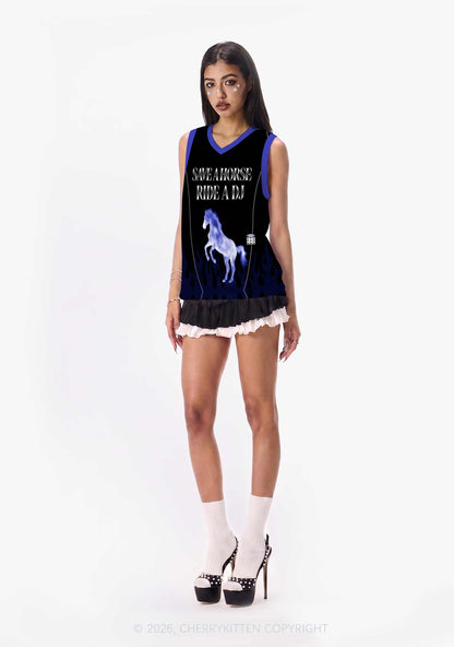 Ride A DJ Horse Y2K Sport Jersey Tank Cherrykitten