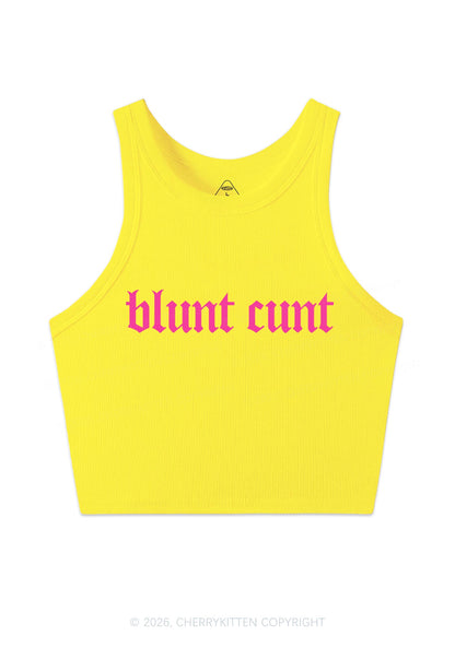 Blunt Cxxt Y2K Crop Tank Top Cherrykitten