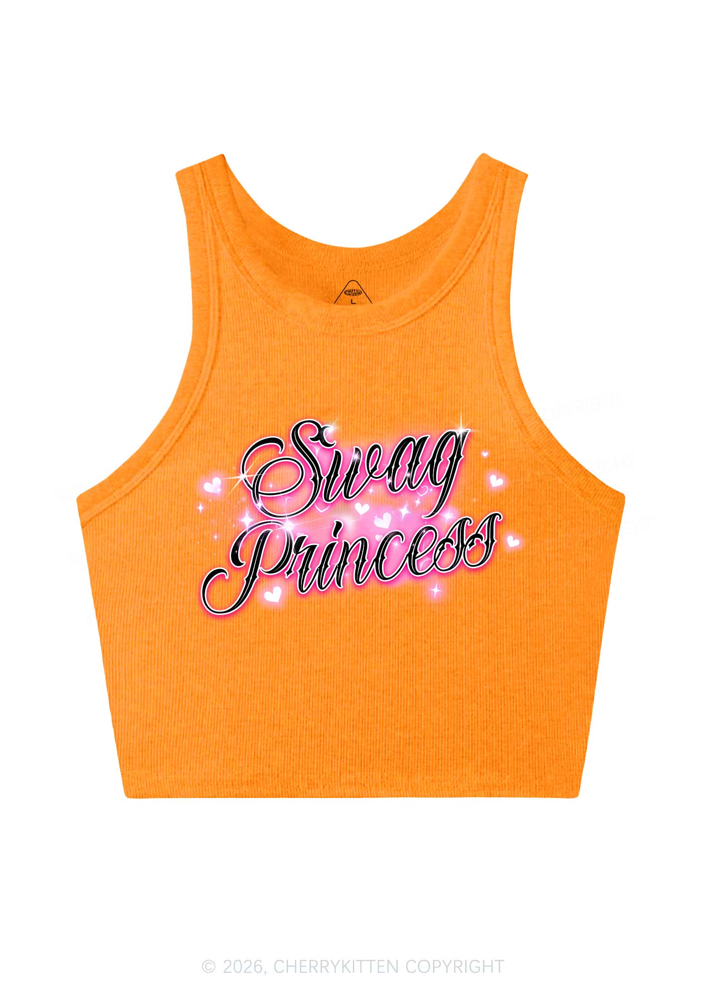 Swag Princess Y2K Crop Tank Top Cherrykitten