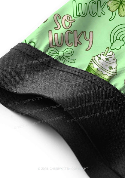 So Lucky Vibes St Patricks Y2K Print Men Boxer Briefs Cherrykitten