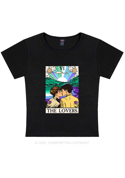 The Gay Lovers Pride Y2K Baby Tee Cherrykitten