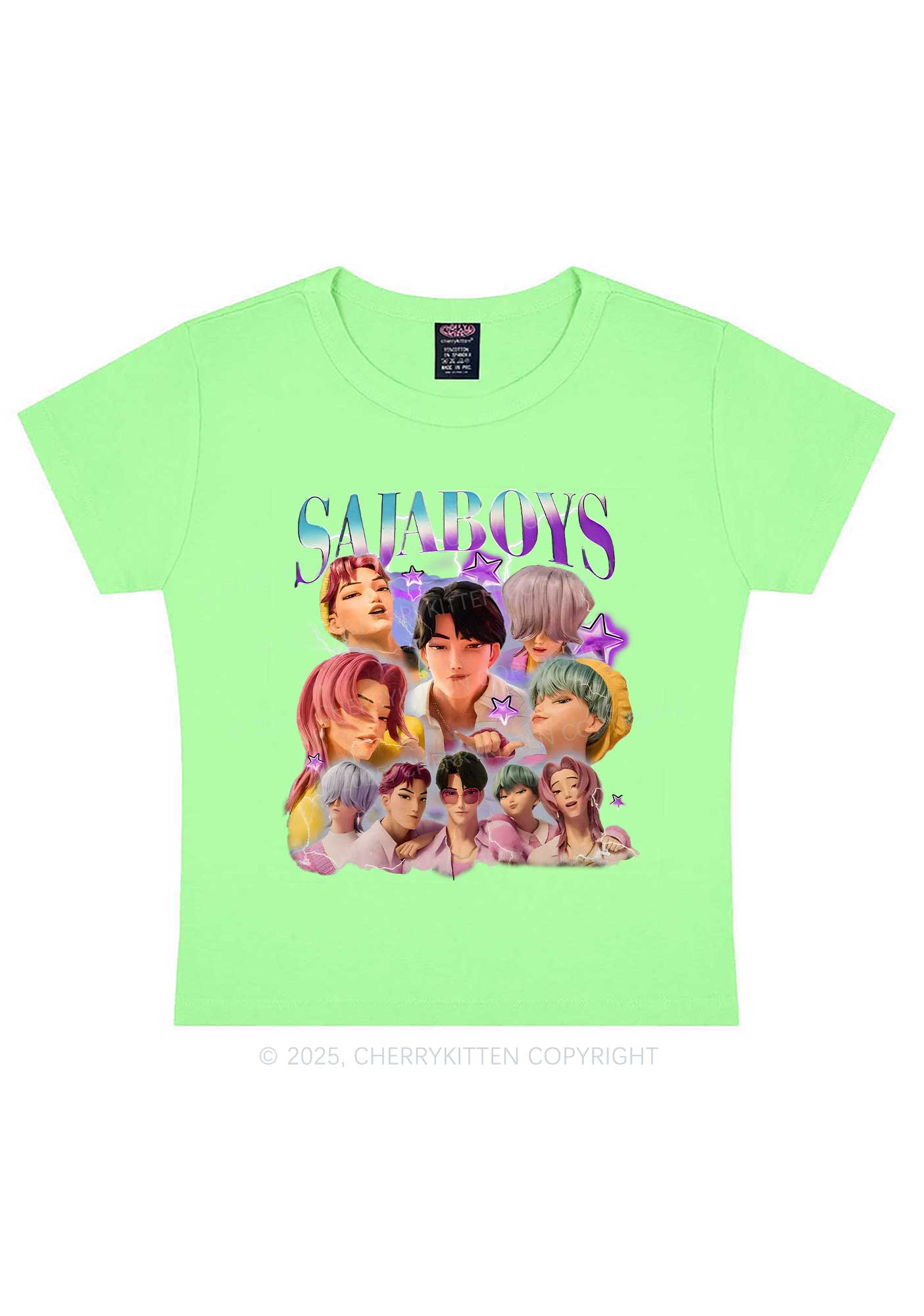 Kpop Boys Y2K Baby Tee Cherrykitten