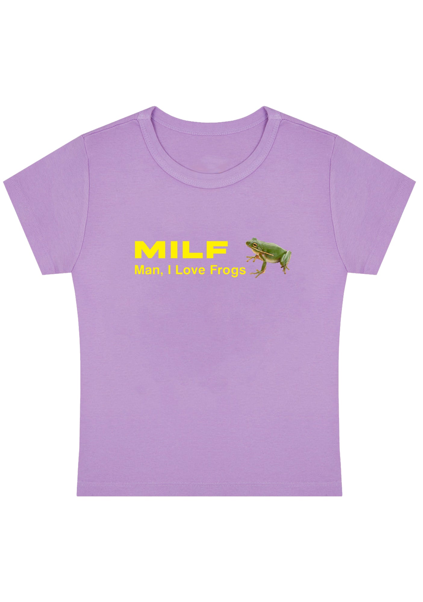 Man I Love Frogs Y2K Baby Tee