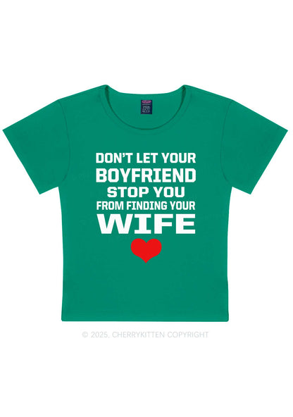 Boyfriend Wife Pride Y2K Baby Tee Cherrykitten