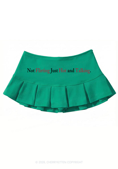 Just Hot And Talking Y2K Mini Pleated Skirts Cherrykitten