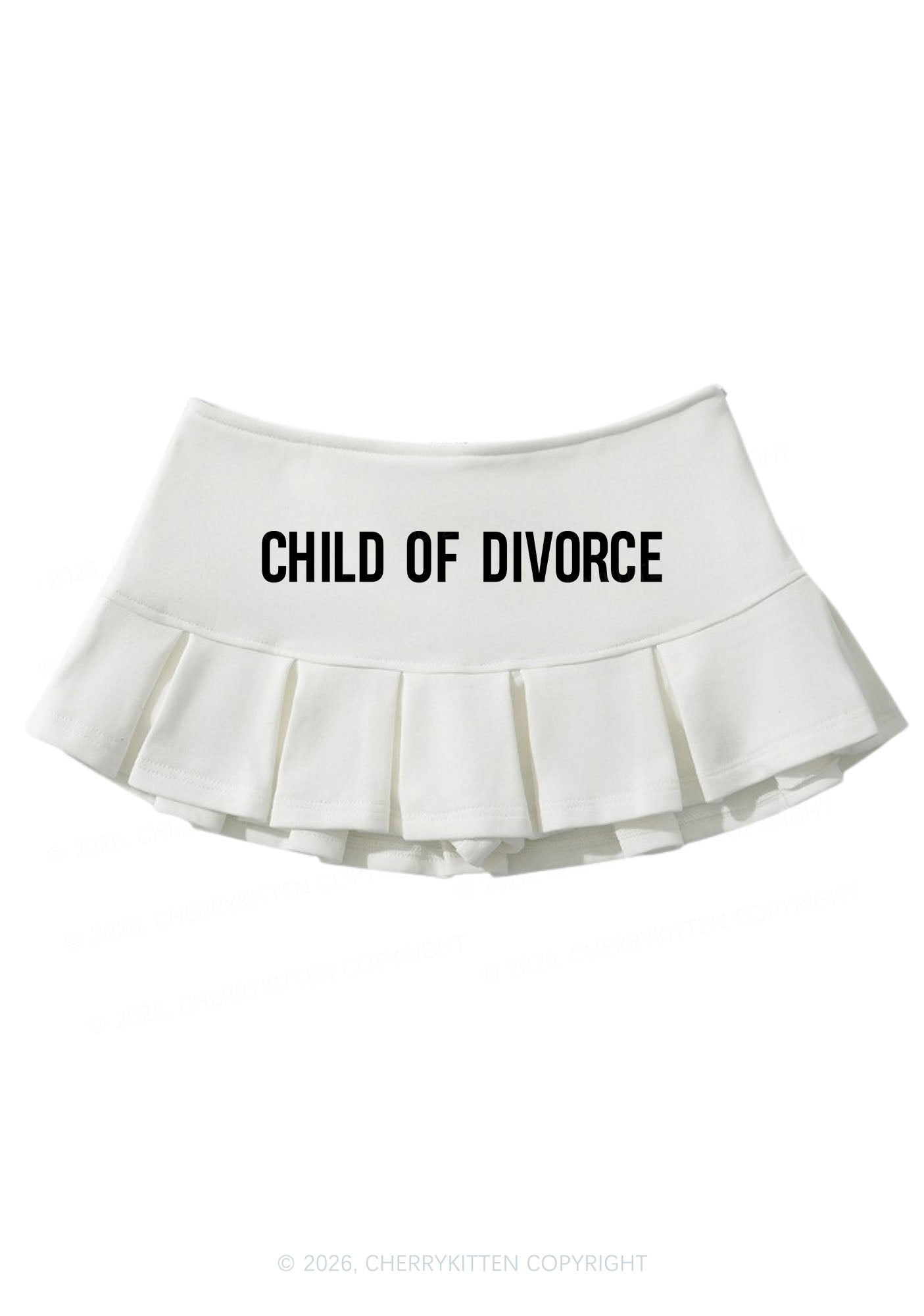 Child Of Divorce Y2K Mini Pleated Skirts Cherrykitten