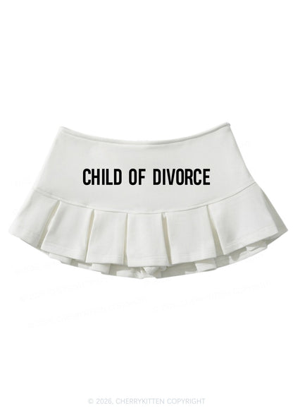 Child Of Divorce Y2K Mini Pleated Skirts Cherrykitten