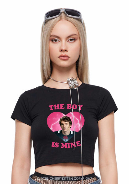 The Boy Is Mine CS Y2K Baby Tee Cherrykitten