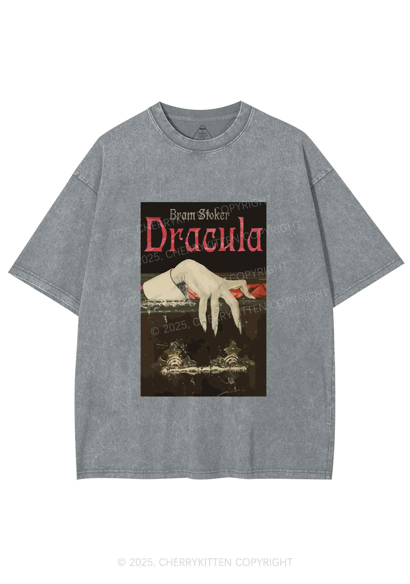 Halloween Creepy Claw Y2K Shirts Washed Tee Cherrykitten
