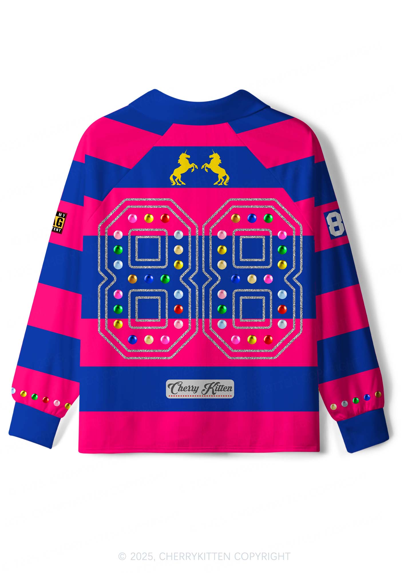 Pink Autism Y2K Sport Long Sleeve Jersey Shirts Cherrykitten