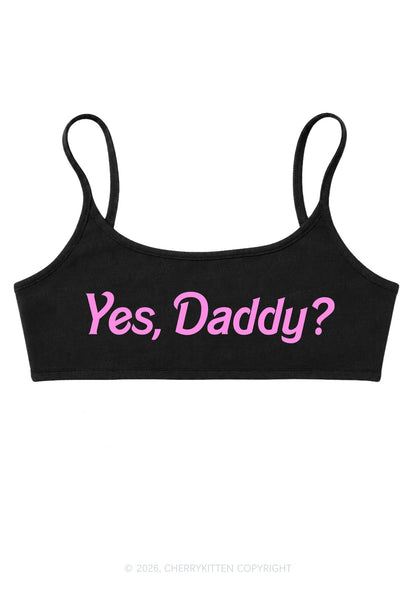 Yes Daddy Y2K Super Crop Cami Cherrykitten