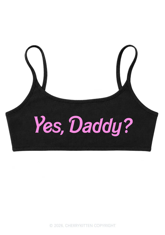 Yes Daddy Y2K Super Crop Cami Cherrykitten