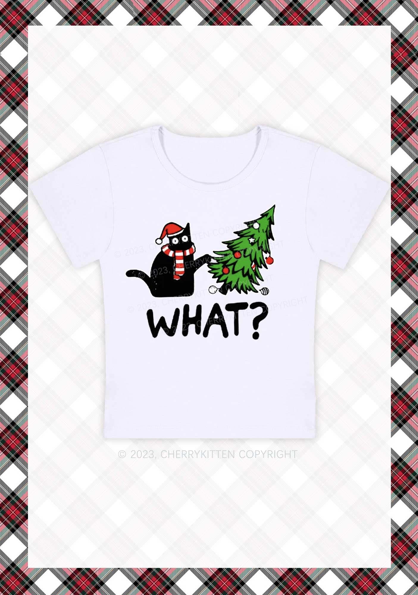 What Christmas Tree Baby Tee Cherrykitten