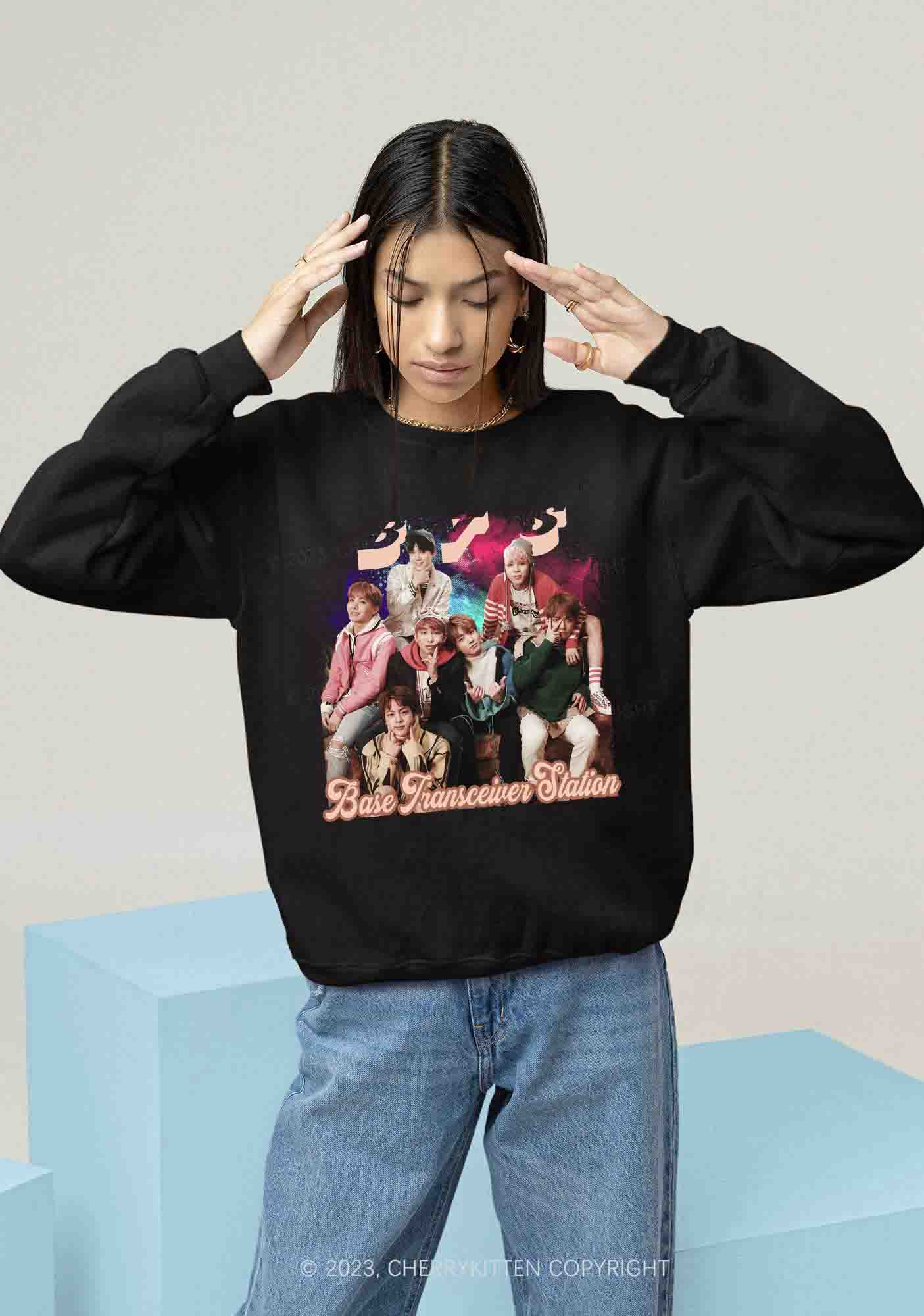 Bangtan Meaning Kpop Y2K Sweatshirt Cherrykitten
