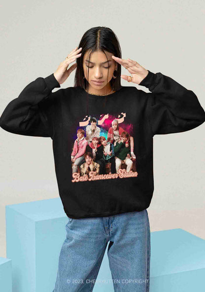 Bangtan Meaning Kpop Y2K Sweatshirt Cherrykitten