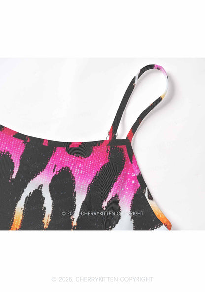 Lesbian Flame Pride Y2K Mesh Cami Tank Cherrykitten