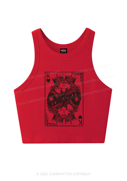 Kings Kissing Pride Y2K Crop Tank Top Cherrykitten