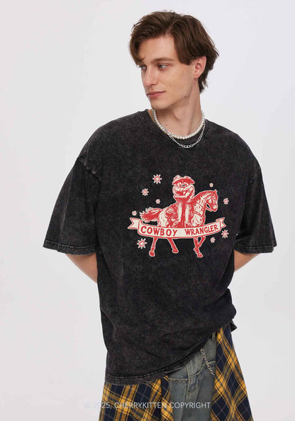 Cowboy Wrangler Pride Y2K Shirts Washed Tee Cherrykitten