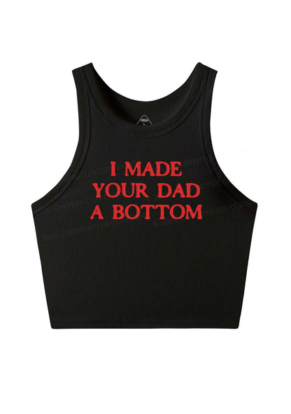 Made Your Dad Bottom Pride Y2K Crop Tank Top Cherrykitten