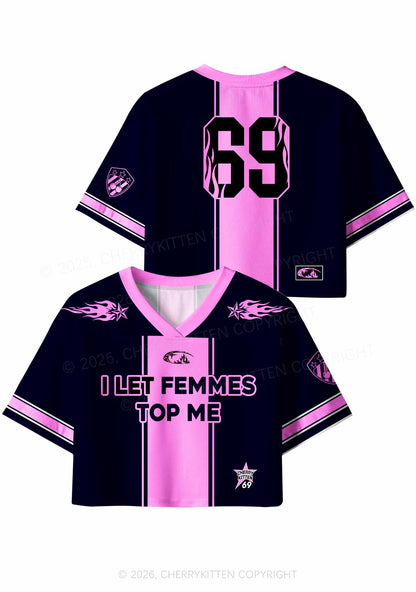 Pink Flame Star Femmes Top Me Pride Y2K Crop Sport Jersey Shirts Cherrykitten