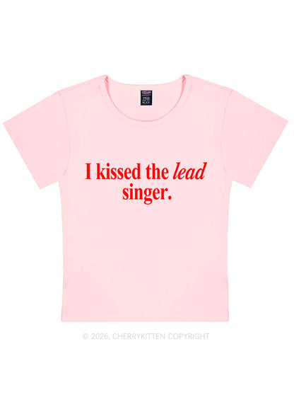 I Kissed The Lead Singer Y2K Baby Tee Cherrykitten