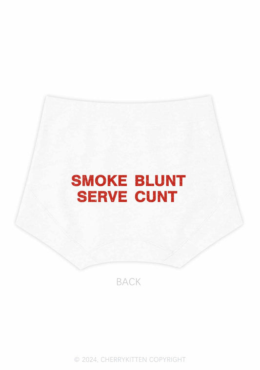 Smoke Blunt Y2K Mid Rise Waist Boyshort Cherrykitten