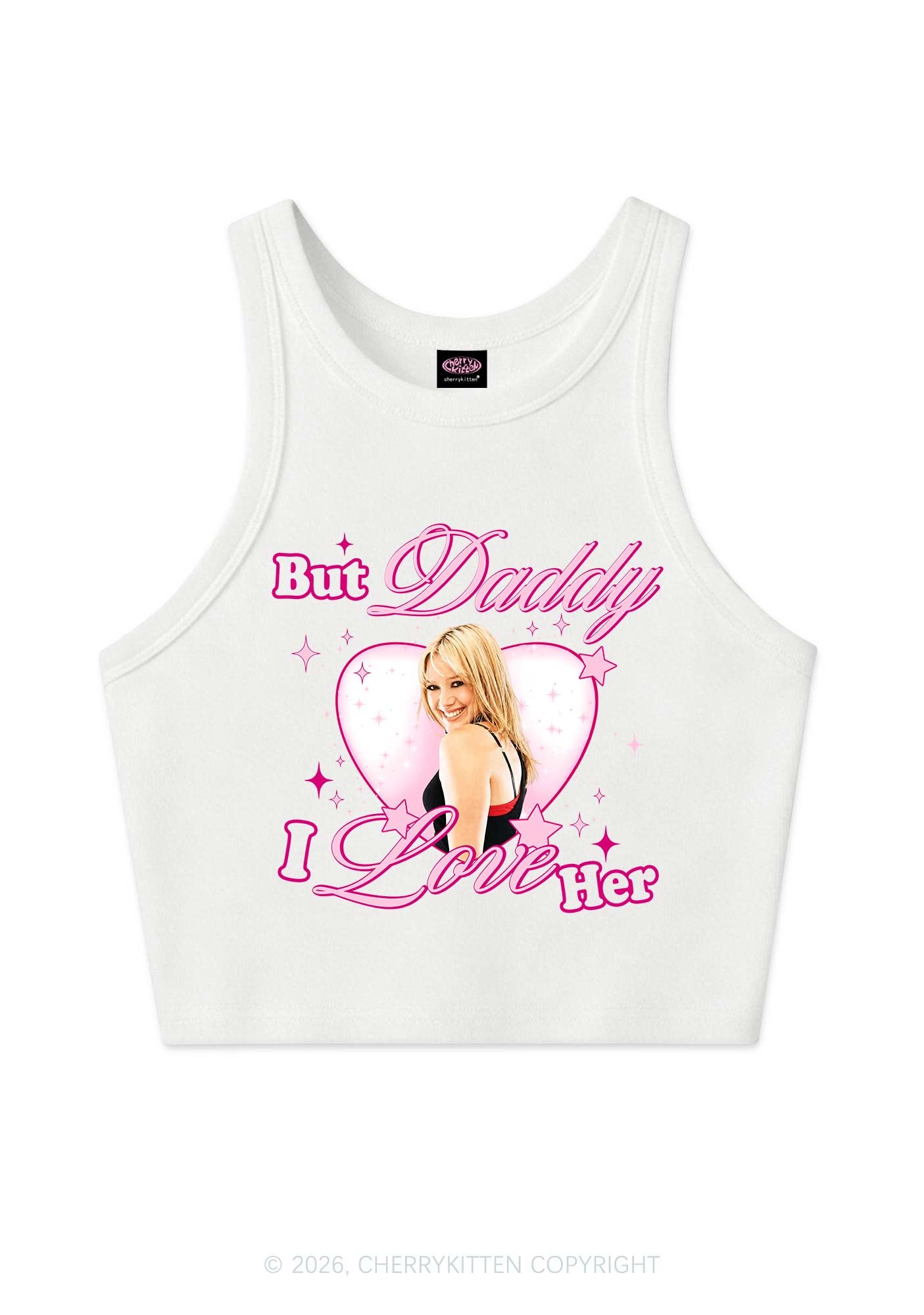 But Daddy I Love Her HD Y2K Crop Tank Top Cherrykitten