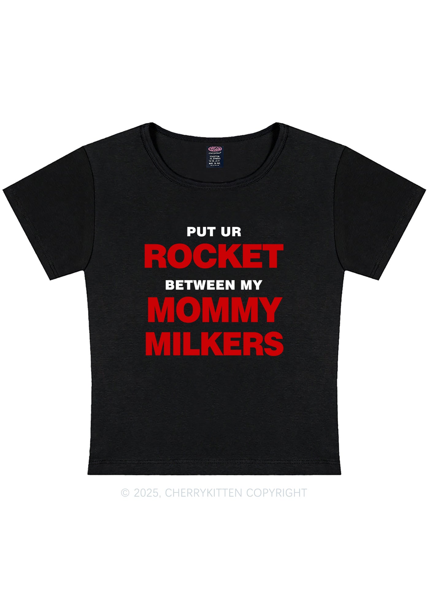 Rocket Mommy Milkers Y2K Baby Tee Cherrykitten