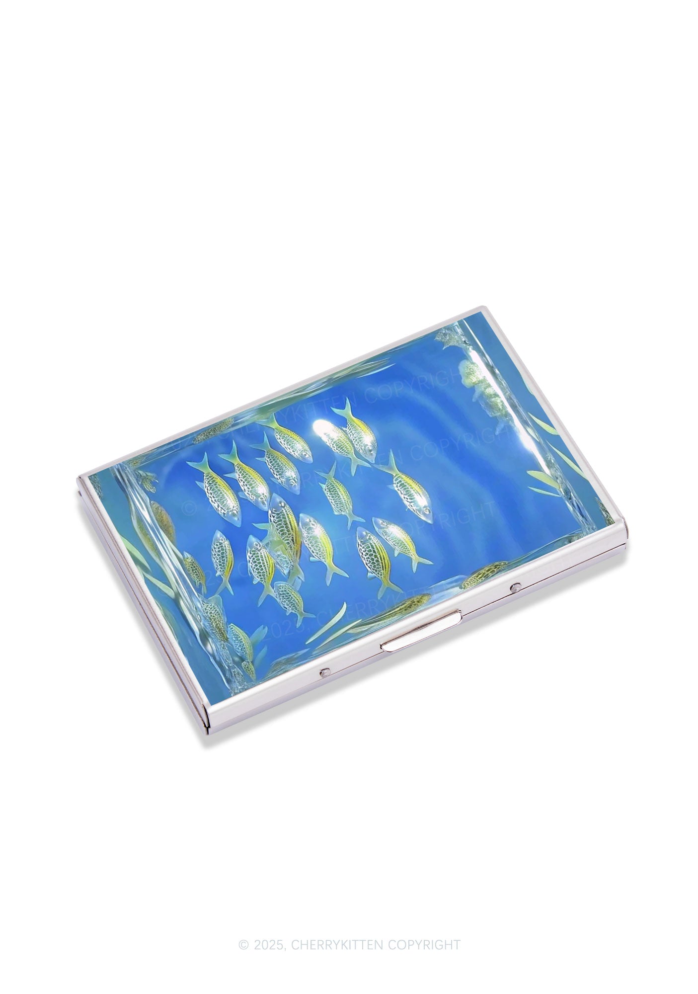 Undersea Fish Y2K Mirror Cigarette Case Cherrykitten