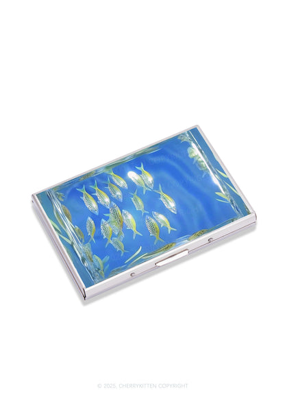 Undersea Fish Y2K Mirror Cigarette Case Cherrykitten
