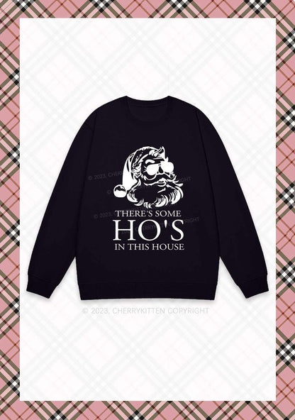 There's Some HO'S In This House Christmas Y2K Sweatshirt Cherrykitten