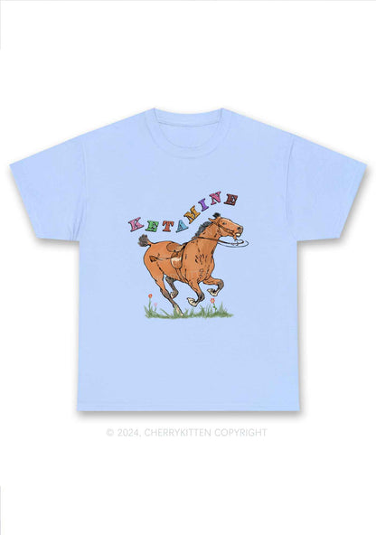 Orange Pony Y2K Chunky Shirt Cherrykitten