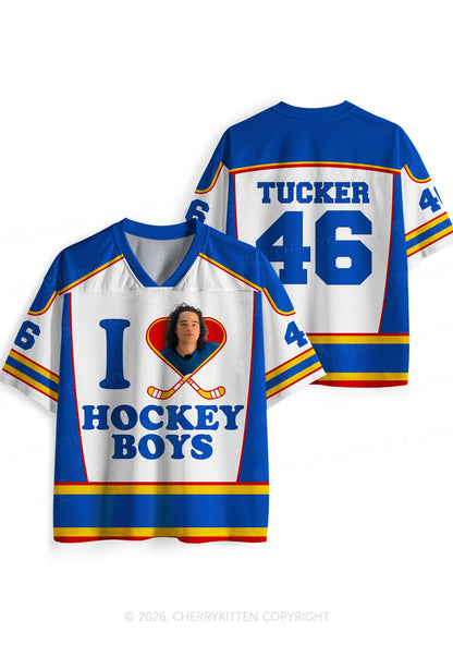 I Love Hockey Boy JT Y2K Sport Jersey Shirts Cherrykitten