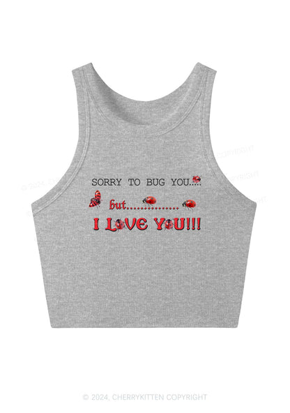 Sorry To Bug You Y2K Crop Tank Top Cherrykitten