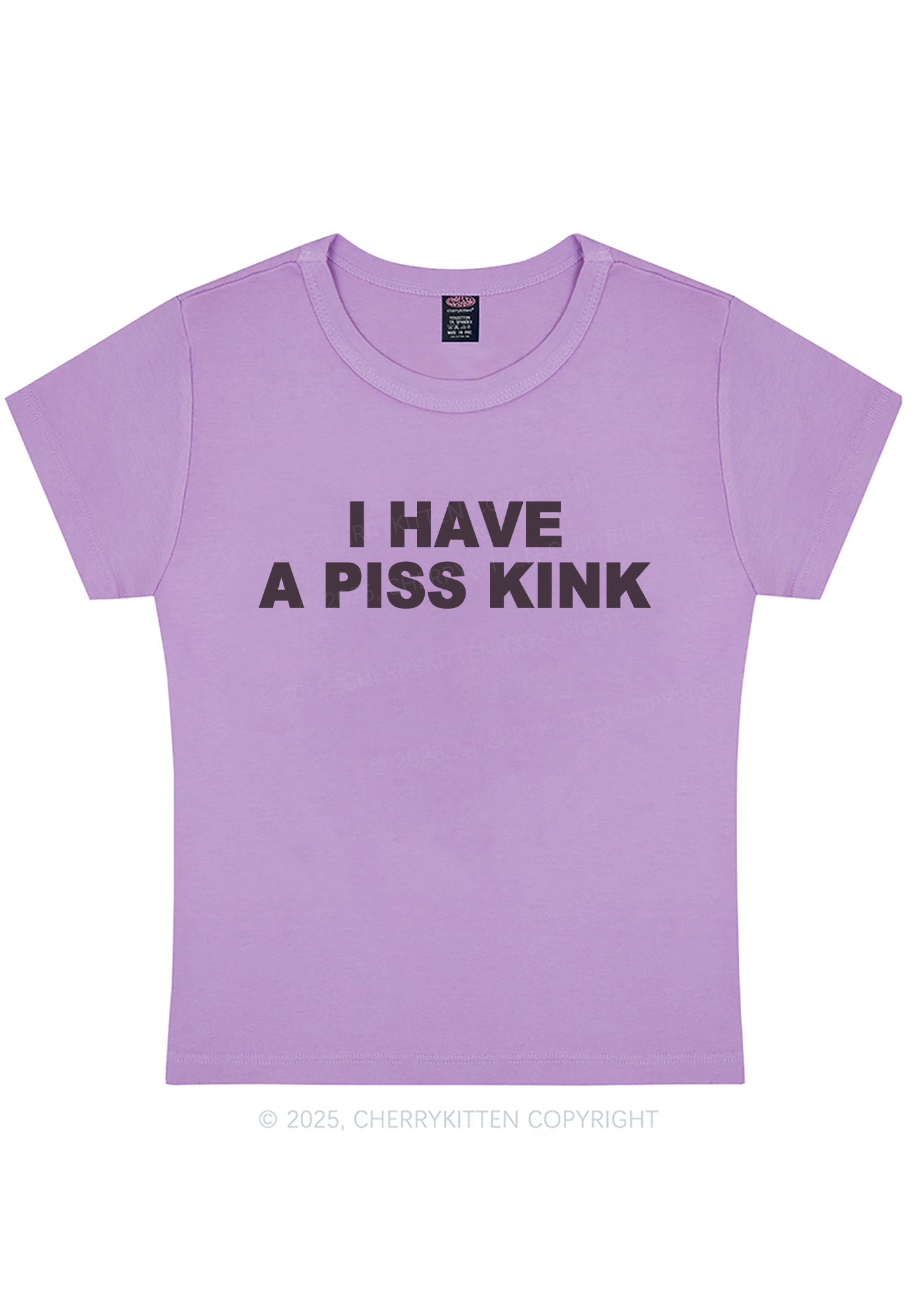 Piss Kink Y2K Baby Tee Cherrykitten