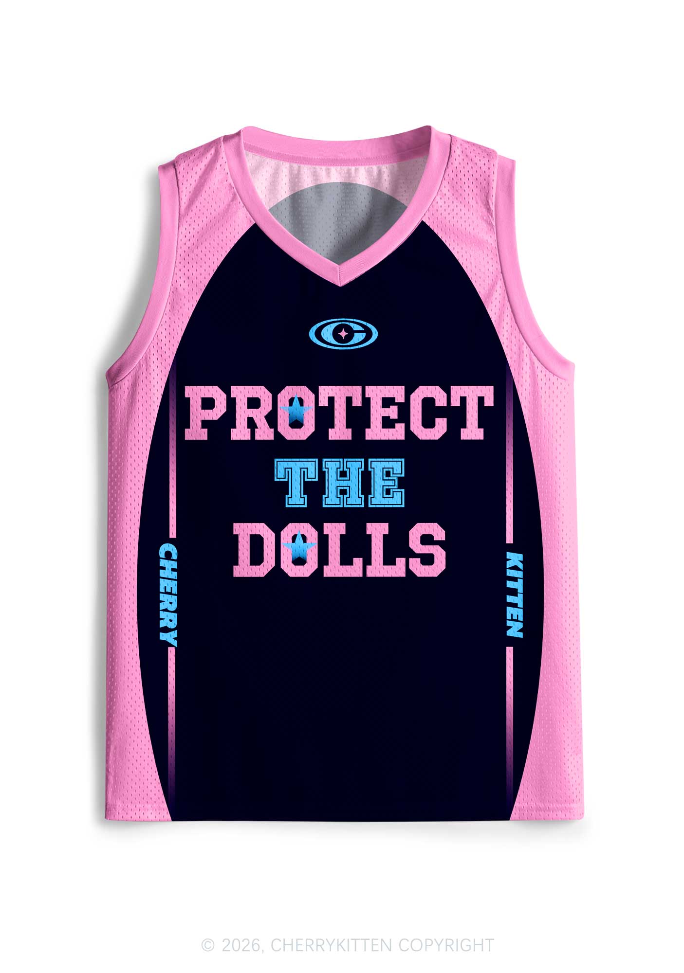 Black Protect The Dolls Pride Y2K Sport Jersey Tank Cherrykitten