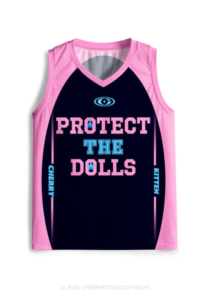 Black Protect The Dolls Pride Y2K Sport Jersey Tank Cherrykitten