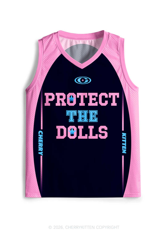 Black Protect The Dolls Pride Y2K Sport Jersey Tank Cherrykitten