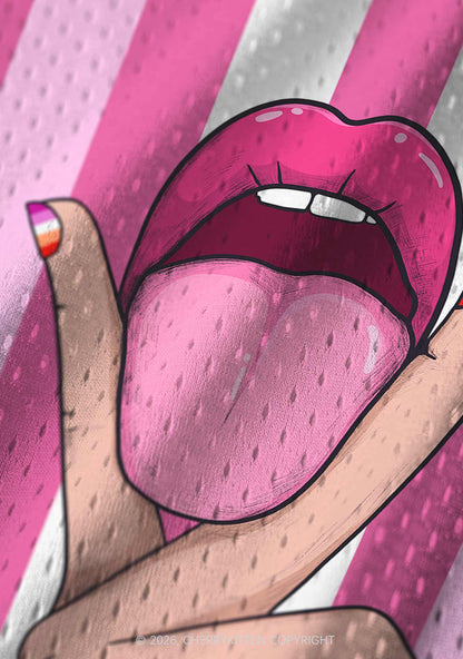 Lesbian Nails Lips Pride Y2K Sport Jersey Tank Cherrykitten