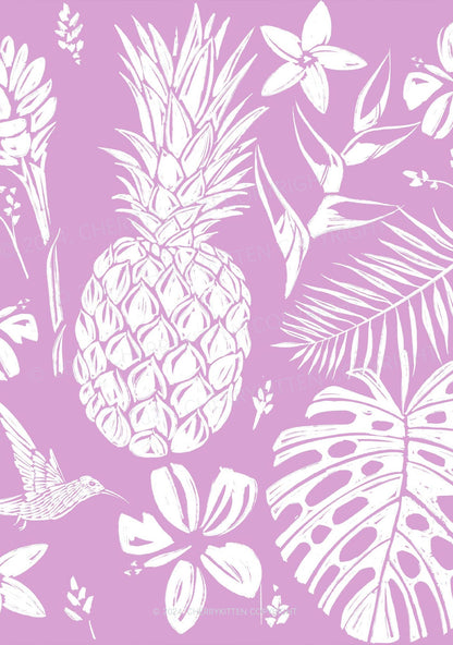 Boho Purple Y2K Print Bikini Set Cherrykitten