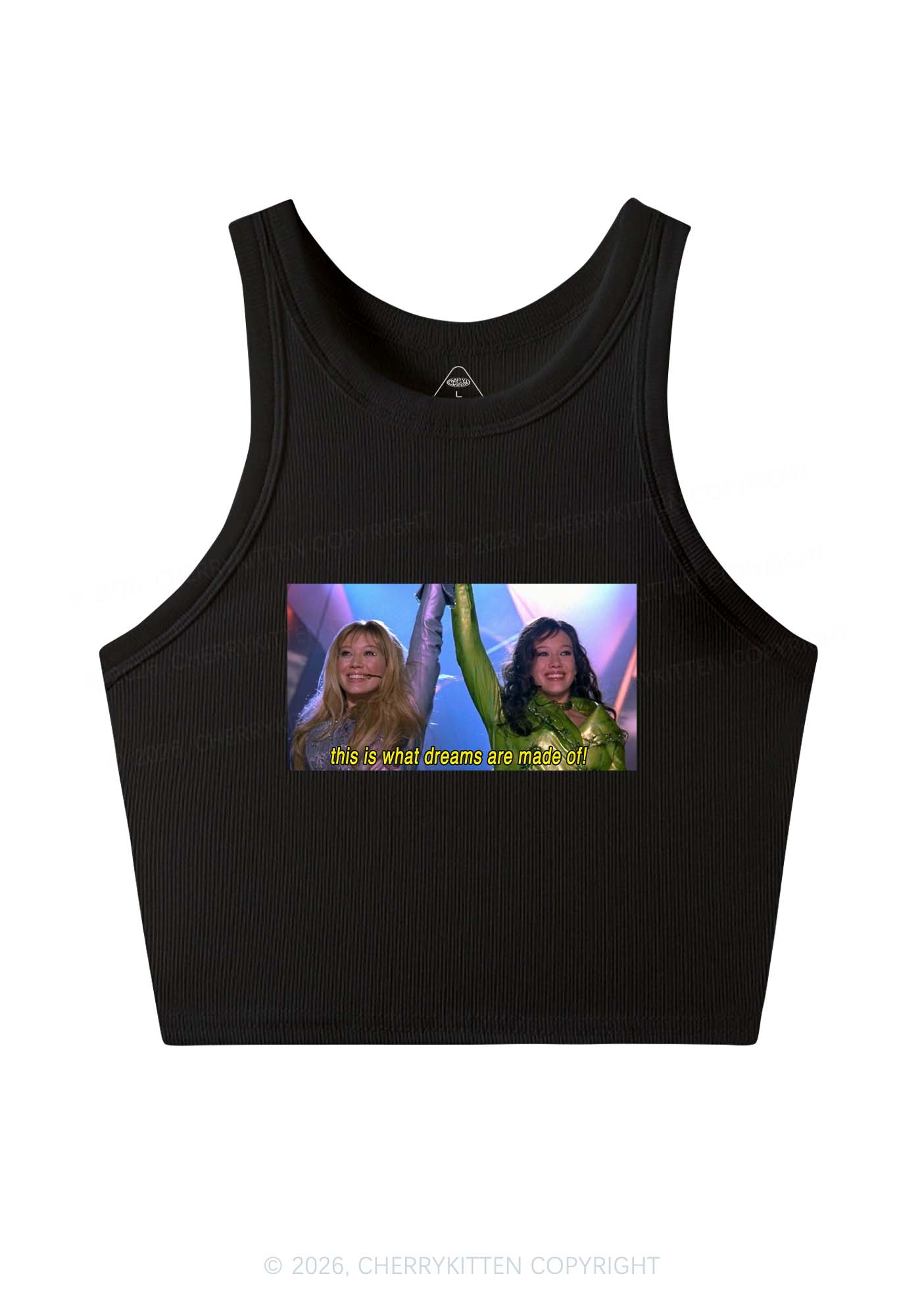 This Is What Dreams Are Y2K Crop Tank Top Cherrykitten