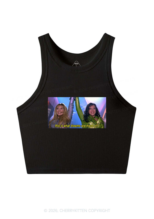 This Is What Dreams Are Y2K Crop Tank Top Cherrykitten