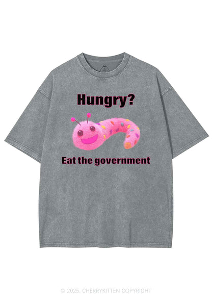 Eat The Government Y2K Shirts Washed Tee Cherrykitten