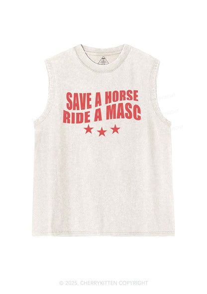 Ride A Masc Pride Y2K Washed Muscle Tank Cherrykitten