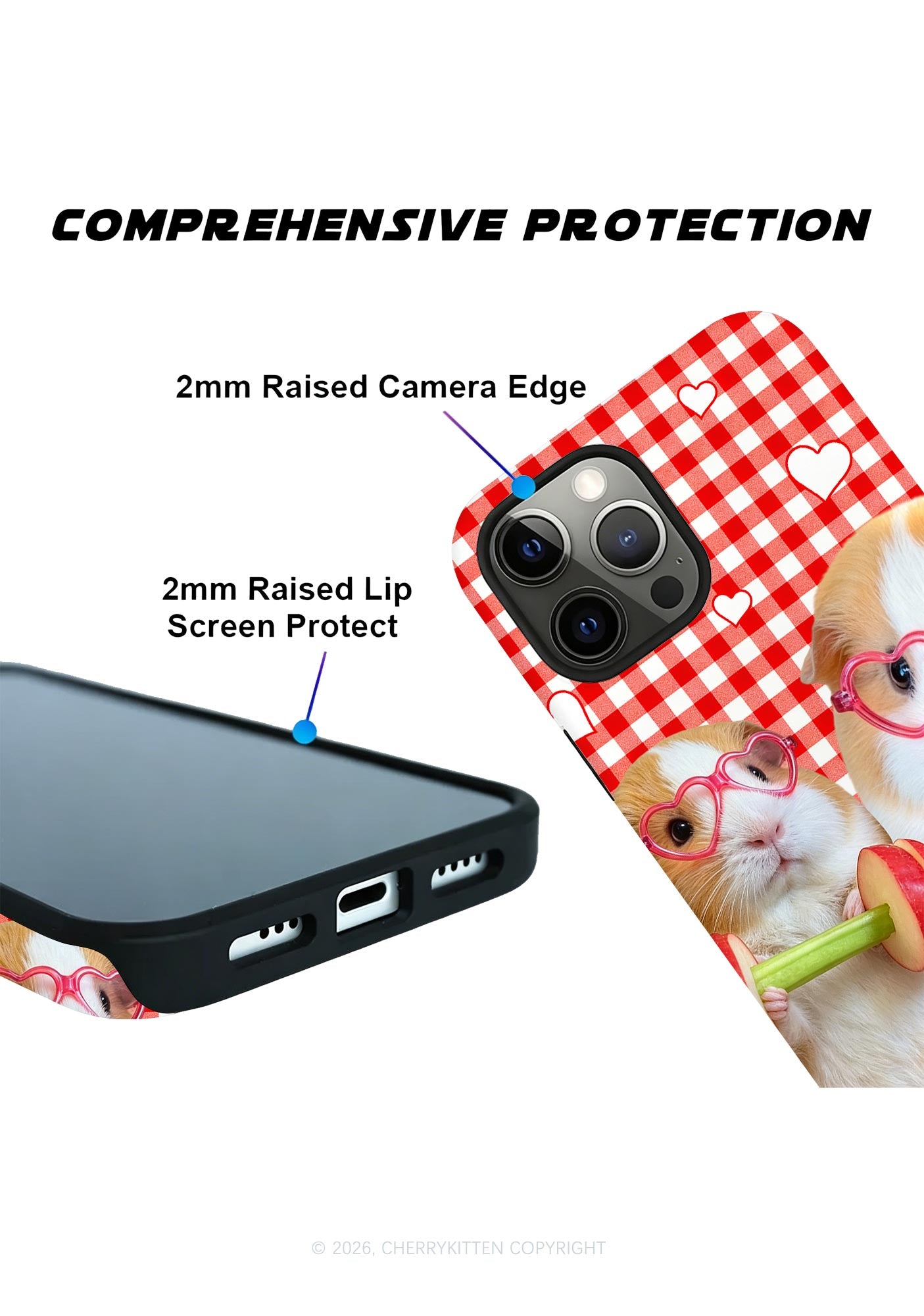 Two Guinea Pigs Y2K Phone Case Cherrykitten