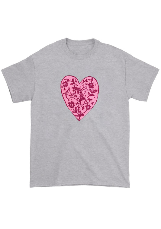 Pink Angel Heart Chunky Shirt