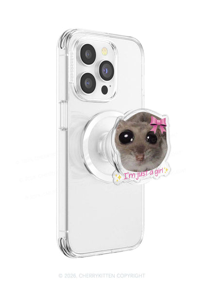 Im Just A Girl Y2K Magnetic Phone Grip Holder Cherrykitten